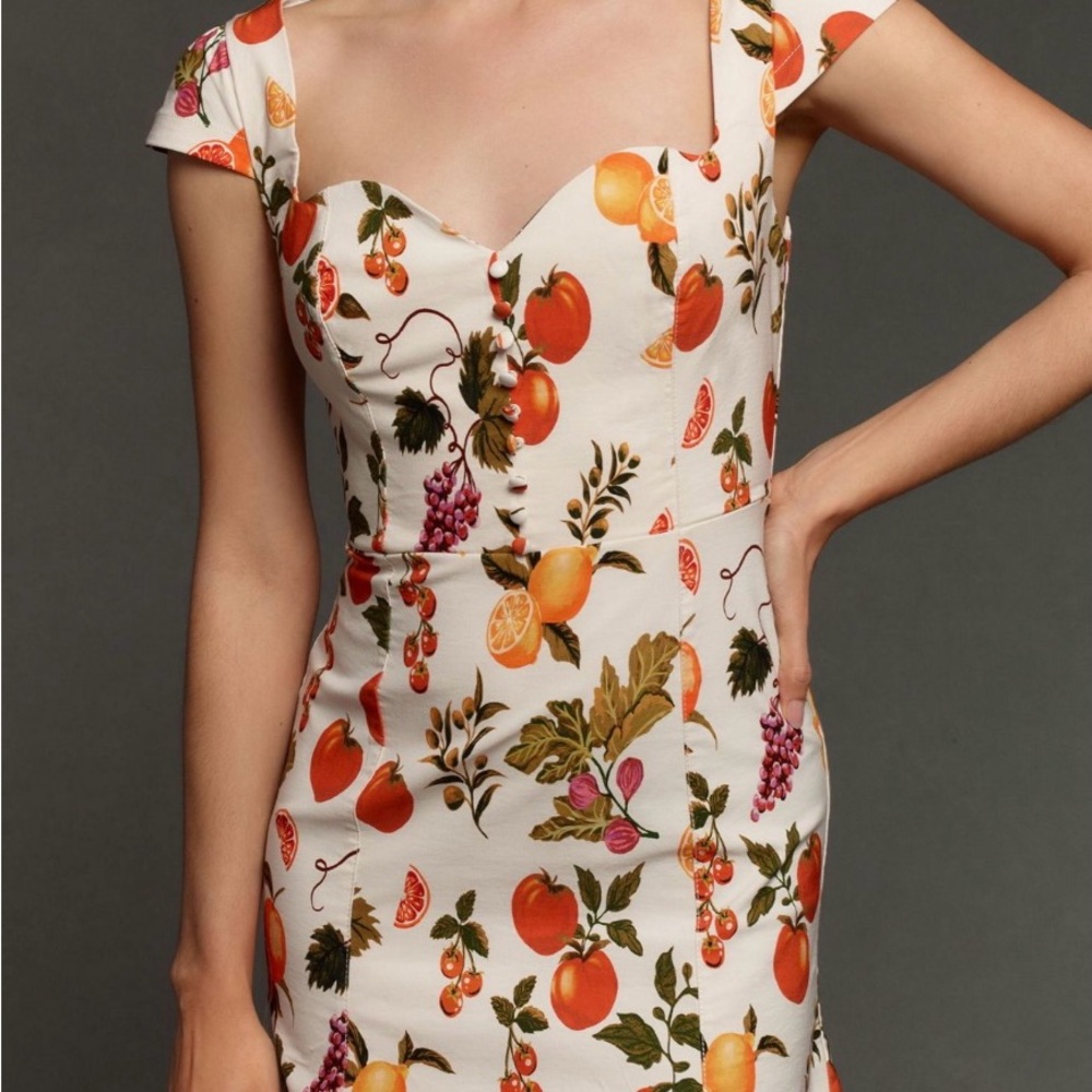 Anthropologie Maeve The Cecily Fit & Flare Sweetheart Mini Dress
